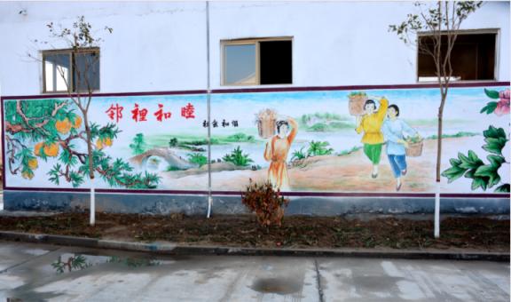 桐梓乡镇文化墙 乡风文明焕发新活力